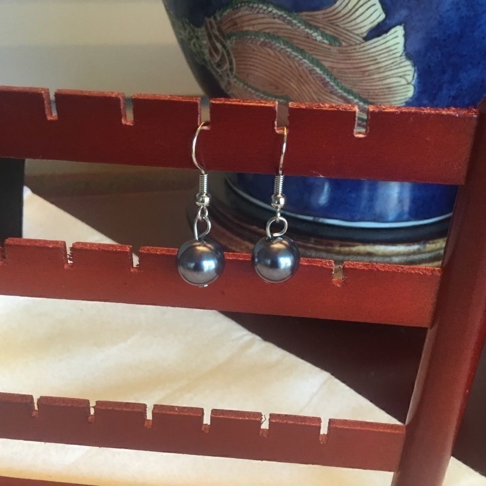 $8 ea or 3/$15. Black Faux Pearls Earrings